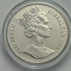 1994 Gibraltar Apollo 11 Splashdown 1 Crown Coin Cuni Bu Free Shipping