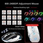 Xinmeng K670 Wireless Gaming Keyboard And Mouse Set  Rainbow Backlit Usb For Pc