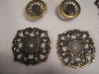 Vintage antique Brass Decorative Drawer Pulls - Set Of 5