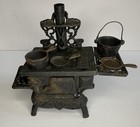 Antique American Miniature Cast-iron Stove Crescent Salesmans Sample Vintage