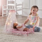 Badger Basket Starlights Metal Bed With Canopy  Lights And Bedding