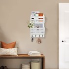Mail Holder With Key Hooks Mail Organizer Wall Mount Hanging Mail Organizer For 