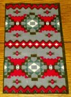 Vintage Tobacco Felt Native American Indian 5 1 4  8 1 2  Hammock Rug Patch