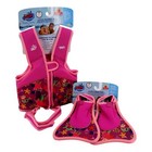 Kids Swim Trainer Vest And Flippers  pink Mermaid  Vest Fits Ages 3-4  33 To 45