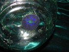 Vintage Decorative Glass Bottle With Cork Made In Spain   13 1 2  Inches Tall