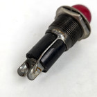 Vintage Panel Mount Red Dome Pilot Indicator Light Bulb Assembly Solder Lug