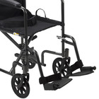 Drive Medical Transport Wheelchair Steel 17 Inch Seat Width X 16 d 250 Lbs  Weig