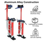 15 -23  Adjustable Drywall Stilts Aluminum Tool Red For Taping Painting Painter