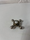 Antique  Vintage Porcelain Cross Handle Sink Bathroom Faucet Hot Knob Hardware