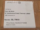 4 Pack Of Direct Thermal Continuous Label Rolls - Dimensions Are 4 X 1 800 In 