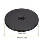 2pcs 5inch Rotating Swivel Stand With Steel Ball Lazy Susan Base Turntable Black