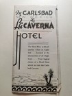 Antique  Vintage Carlsbad Caverns  New Mexico La Caverna Hotel Brochure Guide Ad
