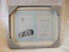 Baby Frame Birth Announcement  In Ivory And Blue New 5 X 7 Photo