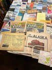 Huge Lot Alaska Maps Pamphlets Tourist Info Pictures Newspapers Guides More