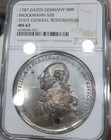 Ngc Brunswick Wolfenbuttel Ms 62 1787 Unc City View Wm Medal Germany Very Rare