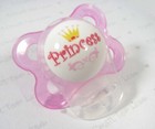 50 Red Transparent Silicone Mam Ring Button Style Dummy Pacifier Clip Adapter