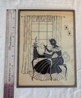 Vintage Silhouette Wall Art Set Of 3 Victorian Style Framed Pictures 1950s