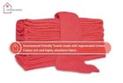 600 Bulk Industrial Shop Rags   Cleaning Towels Red With 60 Free Shop Towels