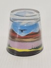 Shot Glass Indian Sand Art Sculpture Paperweight Painted Desert 3x2 75x2in