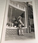 Rare Vintage Fashion American Woman Window Shopping Look Back Snapshot Photo  Us