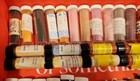 36 Vintage Various Brands Glass Vials Porcelain Ceramic China Powder Paint