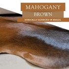 Real Cowhide Rug Mahogany Honey - Size 6x6 