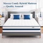 12 Inch Medium T q k Size Mattress Gel Memory Foam Pocket Spring Certipur-us