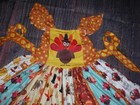 New Boutique Thanksgiving Turkey Girls Sleeveless Ruffle Twirl Dress