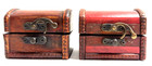 Hobby Lobby Mini Treasure Chest Trunk Set Of 2 Small Wooden Vintage Storage Box
