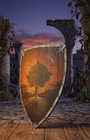 Medieval Ser Duncan The Tall Shield   Hedge Knight Tree   Star Prop 28x18 Inches