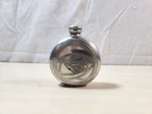 Vintage Pewter Flask Charles Rennie Mackintosh Round Made In Uk England_aq
