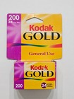 Vtg 2 Rolls Kodak 35mm Color Film Versatility Max 400 Kodak Gold 200