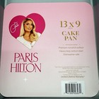 New Paris Hilton Nonstick Carbon Steel Bakeware 13  X 9  Cake Pan  Pink   Silver