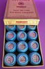 Vintage J p  Coats Tatting Thread  Original Box Twelve 35 Yd  Balls   8 Blue