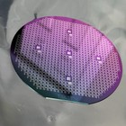4 Inch Patterned Silicon Wafer With Test Areas  Green purple Tint  As Pictured