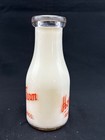 Honey Farm One Pint Orange Pyro Vintage Milk Bottle Ashland Massachusetts 16oz