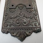 Victorian Brass Door Knob   Back Plate Set Ornate Eastlake Salvage 06944 06444