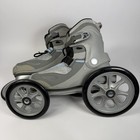 Landroller Terra 9 Roller Skates Womens Us 10 Grey Silver Light Blue Wheels