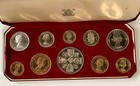 1953 Royal Mint Elizabeth Coronation Proof 10 Coin Set In Original Case