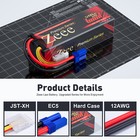 2x Zeee 14 8v 120c 4s Lipo Battery 5200mah Ec5 Lcg For Rc Car Truck Racing Model