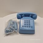 Vtg New Polyconcept Blue Corded Landline Mini Phone  Push Button  Retro Style