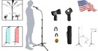 Adjustable 3 -6  Mic Stand Boom With Tripod   Gooseneck For Professional Singing