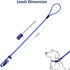 Dog Training Slip Leash  No Pull  Durable Reflective Lead  Puppy Heavy Duty Loop