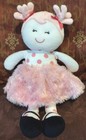 Baby Starters Pink Polka Dot Tutu Pigtails Swirl Skirt Plush Doll 12  Lovey Z