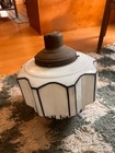 Antique Vintage Art Deco Ceiling Light Fixture Skyscraper Schoolhouse Huge 
