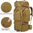 65l Military Tactical Backpack Camping Sport Rucksack Extra Large Hiking Daypack