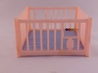 Lot Of 6 Vintage Collectible Renwal Dollhouse Baby Room Furniture Crib Bed Chair