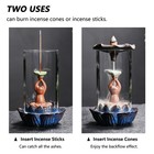 Changwanna Frog Incense Burner Holder - Ceramic Lotus Incense Holder Ash Catc   