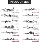 2 Sheets Motivational Wall Stickers Decor Black Inspirational Wall Decal Art Ins