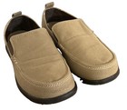 Crocs Walu  11270 Slip On Loafers Comfort Shoes Khaki Canvas Mens Size 9m Euc 